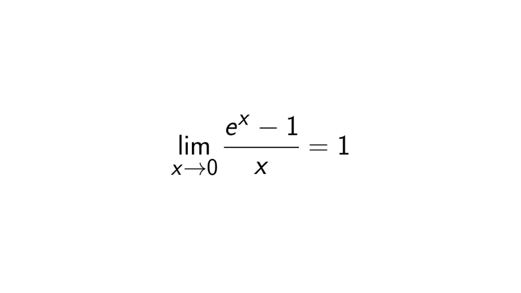 Limit of (e^x - 1)/x as x approaches 0 - [Full Proof]