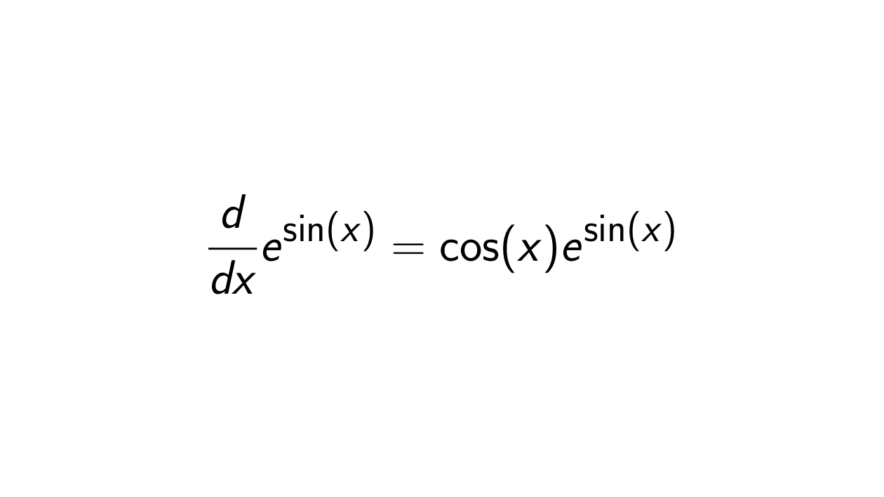 What is the Derivative of e^sin(x)? - [Full Solution]