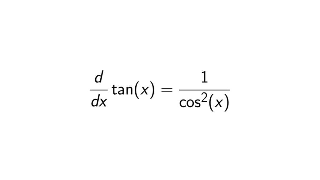 what-is-the-derivative-of-tan-x-full-solution