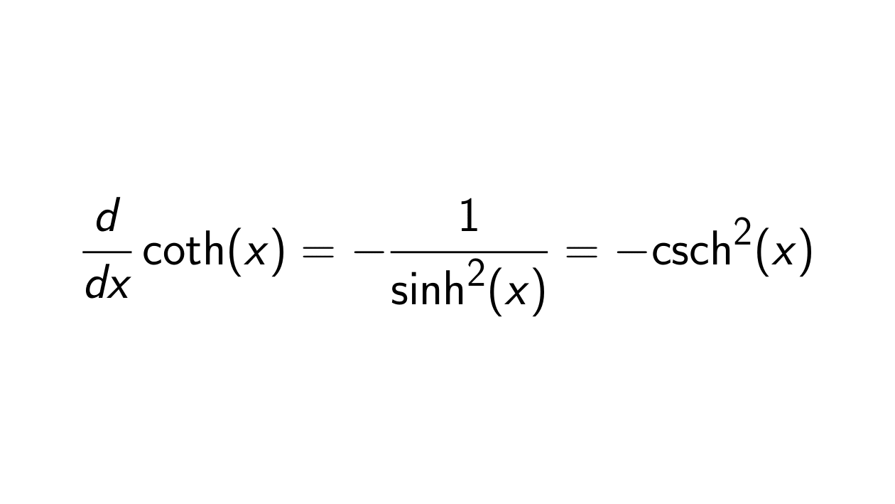 You are currently viewing What is the Derivative of Hyperbolic Cotangent?