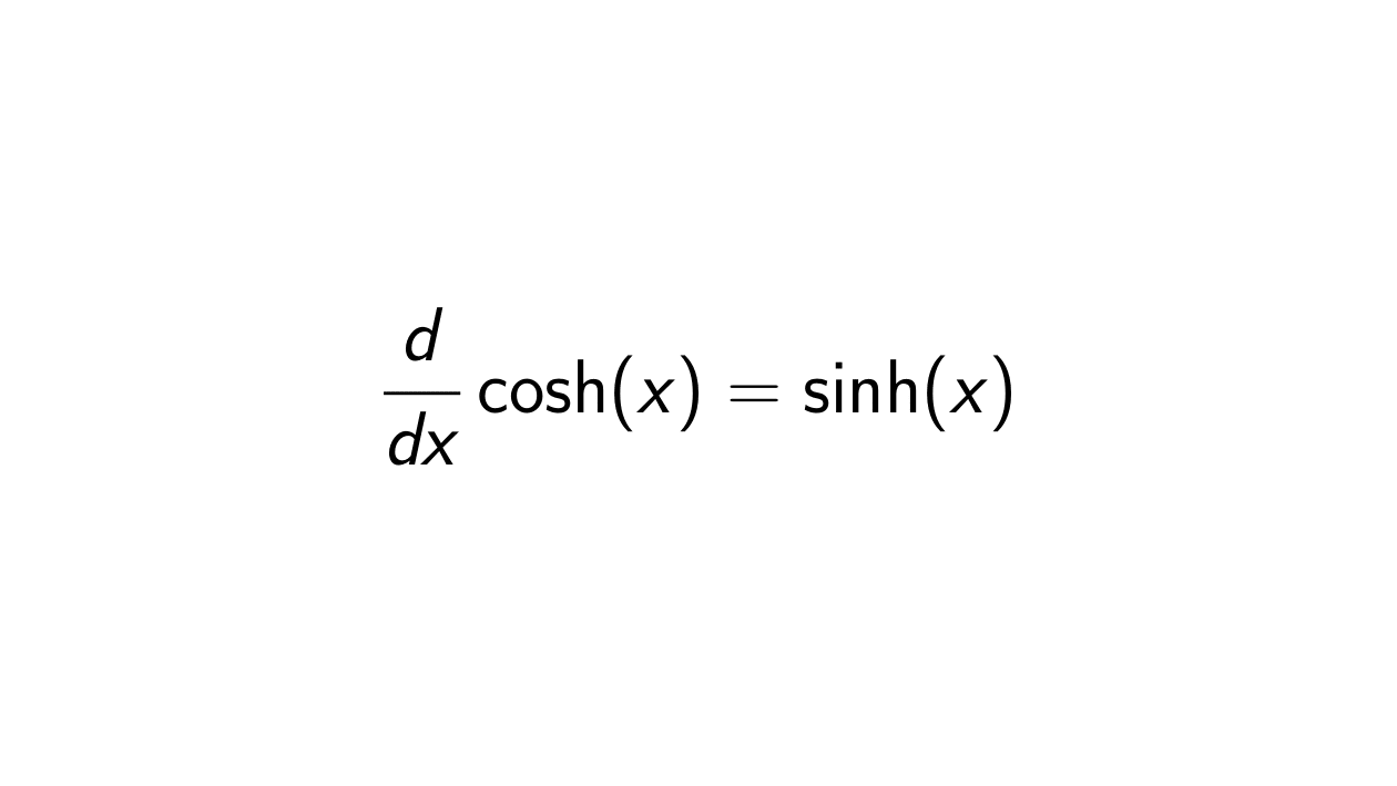 You are currently viewing What is the derivative of Hyperbolic Cosine?