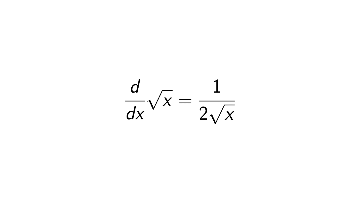 What Is The Derivative Of Square Root X Epsilonify