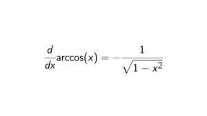 Read more about the article What is the Derivative of arccos(x)?