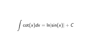Read more about the article What is the integral of cot(x)?