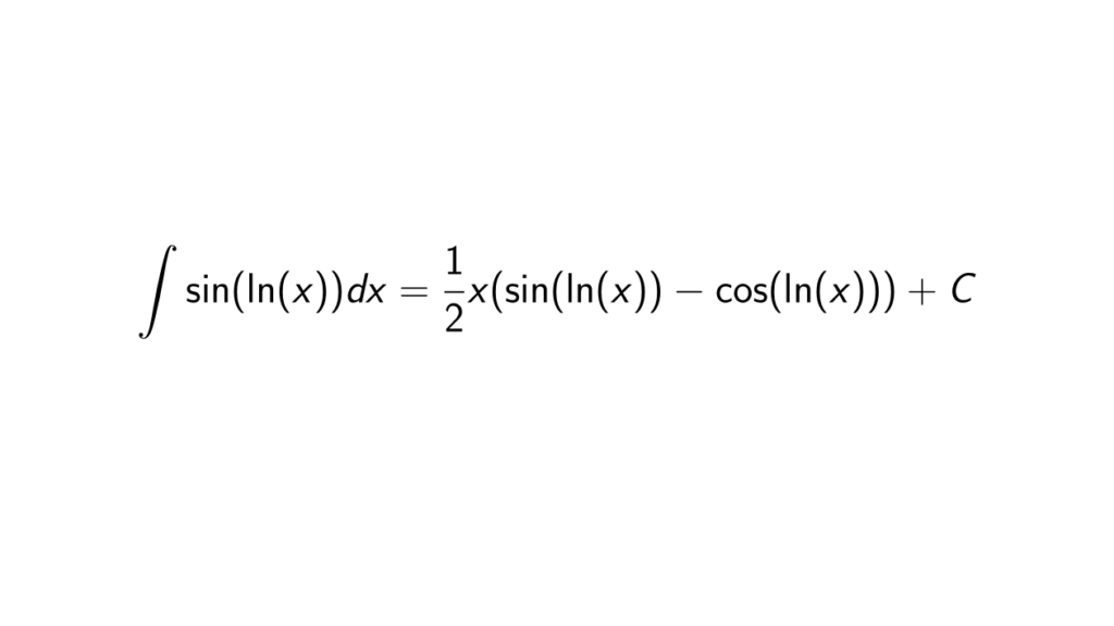 What is the integral of sin(ln(x))? - Epsilonify