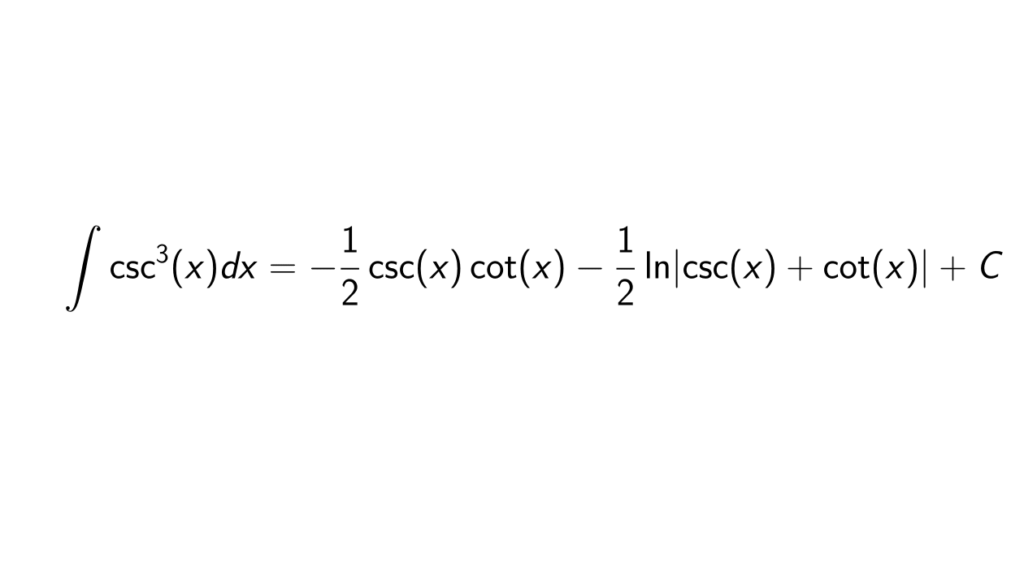 What is the integral of csc^3(x)? - Epsilonify