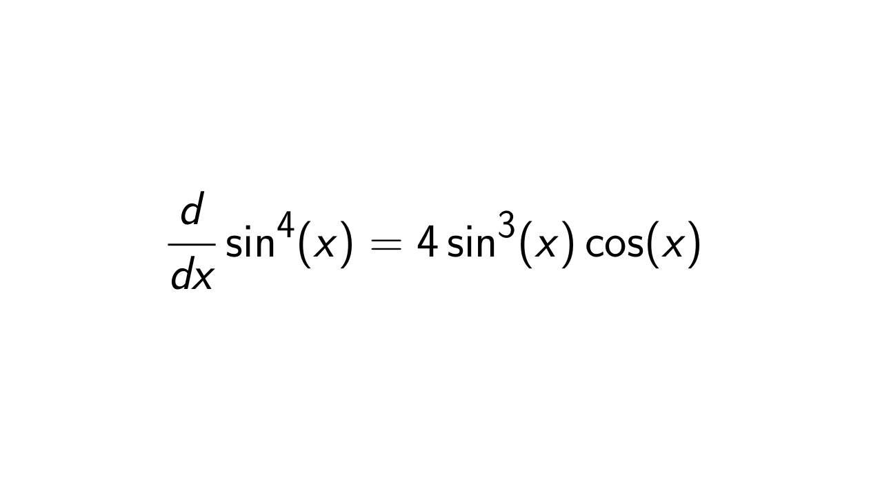 Derivative of sin^4(x) | Full Solution - Epsilonify