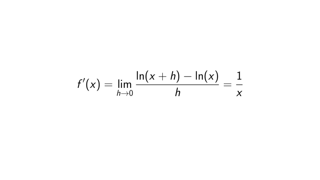 derivative-of-ln-x-using-first-principle-of-derivatives-proof