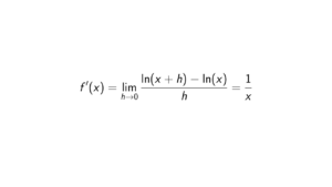 Read more about the article Derivative of ln(x) using First Principle of Derivatives